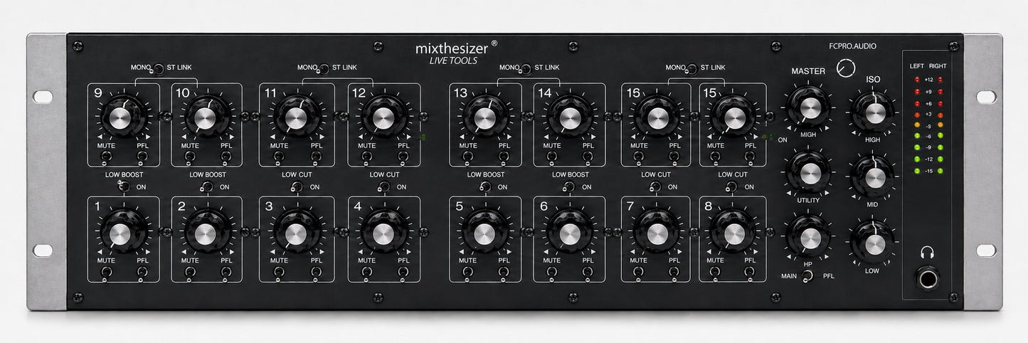 Mixthesizer Live Tools  —  Analog Mixer 8/16ch for Synths & Live Sets